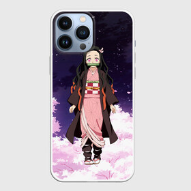 Чехол для iPhone 13 Pro Max с принтом Незуко в Кировске,  |  | anime | blade demon | demon slayer | kamado | kimetsu no yaiba | nezuko | аниме | демон | зенитсу | камадо | киметсу | клинок рассекающий демонов | недзуко | незуко | тандзиро | юноске