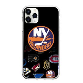 Чехол для iPhone 11 Pro Max матовый с принтом NHL New York Islanders (Z) в Кировске, Силикон |  | Тематика изображения на принте: 