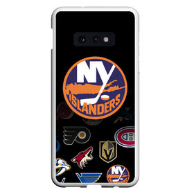 Чехол для Samsung S10E с принтом NHL New York Islanders (Z) в Кировске, Силикон | Область печати: задняя сторона чехла, без боковых панелей | 