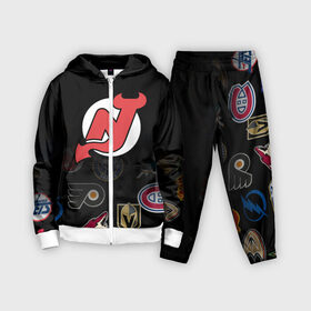 Детский костюм 3D с принтом NHL New Jersey Devils (Z) в Кировске,  |  | anaheim ducks | arizona coyotes | boston bruins | buffalo sabres | calgary flames | carolina hurricanes | chicago blackhawks | colorado | hockey | new jersey devils | nhl | нхл | паттерн | спорт | хоккей