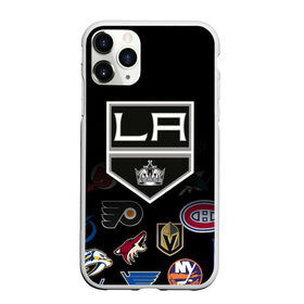 Чехол для iPhone 11 Pro Max матовый с принтом NHL Los Angeles Kings (Z) в Кировске, Силикон |  | Тематика изображения на принте: anaheim ducks | arizona coyotes | boston bruins | buffalo sabres | calgary flames | canadiens de montreal | carolina hurricanes | colorado | hockey | los angeles kings | nhl | нхл | паттерн | спорт | хоккей