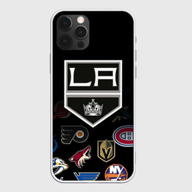 Чехол для iPhone 12 Pro Max с принтом NHL Los Angeles Kings (Z) в Кировске, Силикон |  | anaheim ducks | arizona coyotes | boston bruins | buffalo sabres | calgary flames | canadiens de montreal | carolina hurricanes | colorado | hockey | los angeles kings | nhl | нхл | паттерн | спорт | хоккей