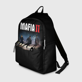 Рюкзак 3D с принтом Mafia II:Definitive Edition в Кировске, 100% полиэстер | лямки с регулируемой длиной, сверху петелька, чтобы рюкзак можно было повесить на вешалку. Основное отделение закрывается на молнию, как и внешний карман. Внутри два дополнительных кармана, один из которых закрывается на молнию. По бокам два дополнительных кармашка | Тематика изображения на принте: definitive edition | mafia | mafia ii | вито скалетта | генри томасино | джо барбаро | игра | лео галанте | мафия | мафия 2 | томас анджело | франческа | фрэнк винчи | шутер | эдди скарпа