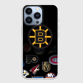 Чехол для iPhone 13 Pro с принтом NHL Boston Bruins (Z) в Кировске,  |  | anaheim ducks | arizona coyotes | boston bruins | buffalo sabres | calgary flames | canadiens de montreal | carolina hurricanes | chicago blackhawks | colorado | hockey | nhl | нхл | паттерн | спорт | хоккей