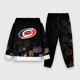 Детский костюм 3D (с толстовкой) с принтом NHL Carolina Hurricanes (Z) в Кировске,  |  | anaheim ducks | arizona coyotes | boston bruins | buffalo sabres | calgary flames | canadiens de montreal | carolina hurricanes | chicago blackhawks | colorado | hockey | nhl | нхл | паттерн | спорт | хоккей