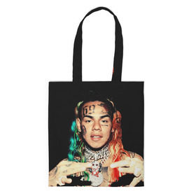 Сумка 3D повседневная с принтом 6IX9INE в Кировске, 100% полиэстер | Плотность: 200 г/м2; Размер: 34×35 см; Высота лямок: 30 см | 6ix9ine | gooba | hernandez | tekashi