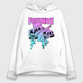 Женское худи Oversize хлопок с принтом FORTNITE x MARSHMELLO в Кировске, френч-терри — 70% хлопок, 30% полиэстер. Мягкий теплый начес внутри —100% хлопок | боковые карманы, эластичные манжеты и нижняя кромка, капюшон на магнитной кнопке | deadmau5 | fortnite | fortnite 2 | fortnite x маршмелло | ikonik | marshmello | ninja | ninja streamer | raven | travis scott | ворон | иконик | ниндзя | пили | рейвен | трэвис скотт | фортнайт