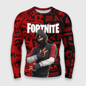 Мужской рашгард 3D с принтом FORTNITE x IKONIK в Кировске,  |  | Тематика изображения на принте: deadmau5 | fortnite | fortnite 2 | fortnite x маршмелло | ikonik | marshmello | ninja | ninja streamer | raven | travis scott | ворон | иконик | ниндзя | пили | рейвен | трэвис скотт | фортнайт