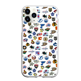 Чехол для iPhone 11 Pro матовый с принтом NHL PATTERN (Z) в Кировске, Силикон |  | anaheim ducks | arizona coyotes | boston bruins | buffalo sabres | calgary flames | canadiens de montreal | carolina hurricanes | chicago blackhawks | colorado | hockey | nhl | нхл | паттерн | спорт | хоккей