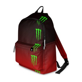 Рюкзак 3D с принтом MONSTER ENERGY (Z) в Кировске, 100% полиэстер | лямки с регулируемой длиной, сверху петелька, чтобы рюкзак можно было повесить на вешалку. Основное отделение закрывается на молнию, как и внешний карман. Внутри два дополнительных кармана, один из которых закрывается на молнию. По бокам два дополнительных кармашка | black monster | bmx | claw | cybersport | energy | monster | monster energy | moto | motocross | race | sport | киберспорт | когти | монстер энерджи | монстр | мото | мотокросс | ралли | скейтбординг | спорт | т | энергия