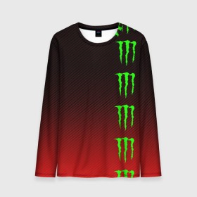 Мужской лонгслив 3D с принтом MONSTER ENERGY (Z) в Кировске, 100% полиэстер | длинные рукава, круглый вырез горловины, полуприлегающий силуэт | black monster | bmx | claw | cybersport | energy | monster | monster energy | moto | motocross | race | sport | киберспорт | когти | монстер энерджи | монстр | мото | мотокросс | ралли | скейтбординг | спорт | т | энергия