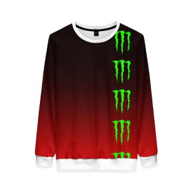 Женский свитшот 3D с принтом MONSTER ENERGY (Z) в Кировске, 100% полиэстер с мягким внутренним слоем | круглый вырез горловины, мягкая резинка на манжетах и поясе, свободная посадка по фигуре | black monster | bmx | claw | cybersport | energy | monster | monster energy | moto | motocross | race | sport | киберспорт | когти | монстер энерджи | монстр | мото | мотокросс | ралли | скейтбординг | спорт | т | энергия