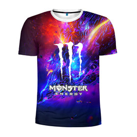 Мужская футболка 3D спортивная с принтом MONSTER ENERGY в Кировске, 100% полиэстер с улучшенными характеристиками | приталенный силуэт, круглая горловина, широкие плечи, сужается к линии бедра | Тематика изображения на принте: amg | auto | bmw | honda | jdm | mercedes | nissan | porsche | racing | sport | subar | toyota | автомобил | автомобильные | киа | лексус | марка | машины | митсубиси | ниссан | порше | спорт | субару | тесла | тойота | хонда