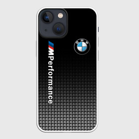 Чехол для iPhone 13 mini с принтом BMW M PERFORMANCE в Кировске,  |  | bmw | bmw motorsport | bmw performance | carbon | m | m power | motorsport | performance | sport | бмв | карбон | моторспорт | спорт