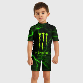 Детский купальный костюм 3D с принтом MONSTER ENERGY в Кировске, Полиэстер 85%, Спандекс 15% | застежка на молнии на спине | amg | auto | bmw | honda | jdm | mercedes | nissan | porsche | racing | sport | subar | toyota | автомобил | автомобильные | киа | лексус | марка | машины | митсубиси | ниссан | порше | спорт | субару | тесла | тойота | хонда