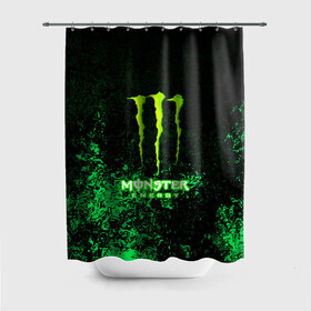 Штора 3D для ванной с принтом MONSTER ENERGY в Кировске, 100% полиэстер | плотность материала — 100 г/м2. Стандартный размер — 146 см х 180 см. По верхнему краю — пластиковые люверсы для креплений. В комплекте 10 пластиковых колец | amg | auto | bmw | honda | jdm | mercedes | nissan | porsche | racing | sport | subar | toyota | автомобил | автомобильные | киа | лексус | марка | машины | митсубиси | ниссан | порше | спорт | субару | тесла | тойота | хонда