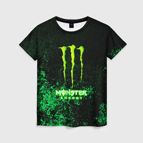 Женская футболка 3D с принтом MONSTER ENERGY в Кировске, 100% полиэфир ( синтетическое хлопкоподобное полотно) | прямой крой, круглый вырез горловины, длина до линии бедер | amg | auto | bmw | honda | jdm | mercedes | nissan | porsche | racing | sport | subar | toyota | автомобил | автомобильные | киа | лексус | марка | машины | митсубиси | ниссан | порше | спорт | субару | тесла | тойота | хонда