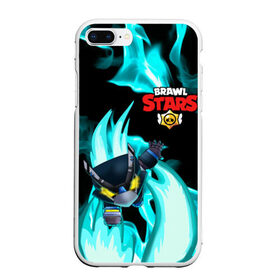 Чехол для iPhone 7Plus/8 Plus матовый с принтом BRAWL STARS MECHA CROW в Кировске, Силикон | Область печати: задняя сторона чехла, без боковых панелей | 8 bit | brawl stars | crow | leon | leon shark | max | mecha | mecha crow | mr.p | sally leon | shark | sprout | tara | virus 8 bit | werewolf leon | акула | берли | бравл старс | ворон | макс | оборотень