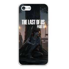 Чехол для iPhone 5/5S матовый с принтом The Last of Us part 2 в Кировске, Силикон | Область печати: задняя сторона чехла, без боковых панелей | ellie | games | joel | naughty dog | night | джоэл | игры | ночь | одни из нас | часть 2 | элли