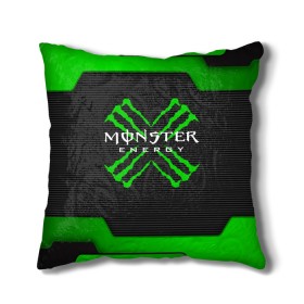 Подушка 3D с принтом MONSTER ENERGY (Z) в Кировске, наволочка – 100% полиэстер, наполнитель – холлофайбер (легкий наполнитель, не вызывает аллергию). | состоит из подушки и наволочки. Наволочка на молнии, легко снимается для стирки | Тематика изображения на принте: black monster | bmx | claw | cybersport | energy | monster | monster energy | moto | motocross | race | sport | киберспорт | когти | монстер энерджи | монстр | мото | мотокросс | ралли | скейтбординг | спорт | энергия