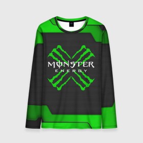 Мужской лонгслив 3D с принтом MONSTER ENERGY (Z) в Кировске, 100% полиэстер | длинные рукава, круглый вырез горловины, полуприлегающий силуэт | black monster | bmx | claw | cybersport | energy | monster | monster energy | moto | motocross | race | sport | киберспорт | когти | монстер энерджи | монстр | мото | мотокросс | ралли | скейтбординг | спорт | энергия