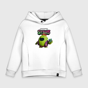 Детское худи Oversize хлопок с принтом Brawl Stars Spike в Кировске, френч-терри — 70% хлопок, 30% полиэстер. Мягкий теплый начес внутри —100% хлопок | боковые карманы, эластичные манжеты и нижняя кромка, капюшон на магнитной кнопке | Тематика изображения на принте: brawl spike | brawl stars | spike | spike brawl | бравл кактус | бравл спайк | бравл старс | кактус | робоспайк | спайк | спайк бравл старс