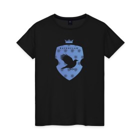 Женская футболка хлопок с принтом Гарри Поттер в Кировске, 100% хлопок | прямой крой, круглый вырез горловины, длина до линии бедер, слегка спущенное плечо | fantasy | gryffindor | harry potter | vdsvar | warner bros. | гарри поттер | фэнтэзи
