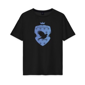 Женская футболка хлопок Oversize с принтом Гарри Поттер в Кировске, 100% хлопок | свободный крой, круглый ворот, спущенный рукав, длина до линии бедер
 | fantasy | gryffindor | harry potter | vdsvar | warner bros. | гарри поттер | фэнтэзи