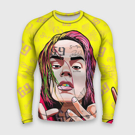 Мужской рашгард 3D с принтом 6IX9INE в Кировске,  |  | 6ix9ine | gooba | hernandez | tekashi