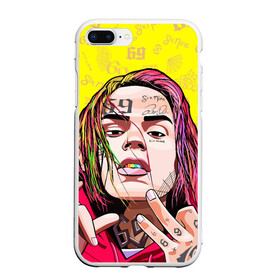 Чехол для iPhone 7Plus/8 Plus матовый с принтом 6IX9INE в Кировске, Силикон | Область печати: задняя сторона чехла, без боковых панелей | 6ix9ine | gooba | hernandez | tekashi