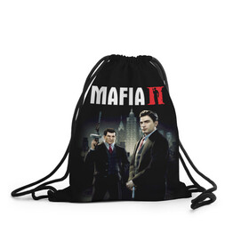 Рюкзак-мешок 3D с принтом Mafia II:Definitive Edition в Кировске, 100% полиэстер | плотность ткани — 200 г/м2, размер — 35 х 45 см; лямки — толстые шнурки, застежка на шнуровке, без карманов и подкладки | definitive edition | mafia | mafia ii | вито скалетта | генри томасино | джо барбаро | игра | лео галанте | мафия | мафия 2 | томас анджело | франческа | фрэнк винчи | шутер | эдди скарпа