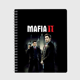 Тетрадь с принтом Mafia IIDefinitive Edition в Кировске, 100% бумага | 48 листов, плотность листов — 60 г/м2, плотность картонной обложки — 250 г/м2. Листы скреплены сбоку удобной пружинной спиралью. Уголки страниц и обложки скругленные. Цвет линий — светло-серый
 | Тематика изображения на принте: definitive edition | mafia | mafia ii | вито скалетта | генри томасино | джо барбаро | игра | лео галанте | мафия | мафия 2 | томас анджело | франческа | фрэнк винчи | шутер | эдди скарпа