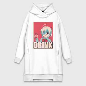 Платье-худи хлопок с принтом DRINK в Кировске,  |  | anime | chuunibyou | cute | demo | drink | eye | ga | girl | hope | kawai | kawaii | koi | manga | rikka | takanashi | wicked | аниме | бант | гл | глаз | грешный | девочка | злой | любви | манга | на | надпись | не | пить | плакат | п