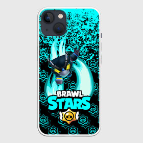 Чехол для iPhone 13 с принтом Brawl stars mecha crow. в Кировске,  |  | bibi | brawl stars | coach mike | leon | leon shark | mecha crow | mr.p | sally leon | sandy | sprout | unicorn | virus 8 bit | биби | бравл старс | вирус 8 бит | леон | оборотень | спроут | сэли леон