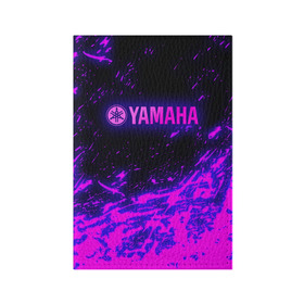 Обложка для паспорта матовая кожа с принтом Yamaha (Z) в Кировске, натуральная матовая кожа | размер 19,3 х 13,7 см; прозрачные пластиковые крепления | bike | fj1200 | moto | motocycle | sportmotorcycle | yamaha | yzf 600r | вездеход | мото | мотоспорт | снегоход | ямаха