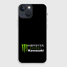 Чехол для iPhone 13 mini с принтом MONSTER ENERGY KAWASAKI | МОНСТЕР ЭНЕРДЖИ КАВАСАКИ (Z) в Кировске,  |  | bike | energy | kawasaki | monster | monster energy | moto | motocross | ninja | sport | zzr | кавасаки | кавасаки ниндзя | монстер энерджи | монстр | мото | мотокросс | ниндзя | спорт | энергия