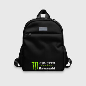 Детский рюкзак 3D с принтом MONSTER ENERGY KAWASAKI | МОНСТЕР ЭНЕРДЖИ КАВАСАКИ (Z) в Кировске, 100% полиэстер | лямки с регулируемой длиной, сверху петелька, чтобы рюкзак можно было повесить на вешалку. Основное отделение закрывается на молнию, как и внешний карман. Внутри дополнительный карман. По бокам два дополнительных кармашка | bike | energy | kawasaki | monster | monster energy | moto | motocross | ninja | sport | zzr | кавасаки | кавасаки ниндзя | монстер энерджи | монстр | мото | мотокросс | ниндзя | спорт | энергия