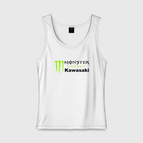 Женская майка хлопок с принтом KAWASAKI | MONSTER ENERGY (Z) в Кировске, 95% хлопок, 5% эластан |  | bike | energy | kawasaki | monster | monster energy | moto | motocross | ninja | sport | zzr | кавасаки | кавасаки ниндзя | монстер энерджи | монстр | мото | мотокросс | ниндзя | спорт | энергия