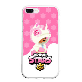 Чехол для iPhone 7Plus/8 Plus матовый с принтом Brawl stars Unicorn в Кировске, Силикон | Область печати: задняя сторона чехла, без боковых панелей | bibi | brawl stars | coach mike | leon | leon shark | mecha crow | mr.p | sally leon | sandy | sprout | unicorn | virus 8 bit | биби | бравл старс | вирус 8 бит | леон | оборотень | спроут | сэли леон