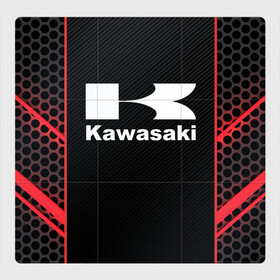 Магнитный плакат 3Х3 с принтом KAWASAKI | КАВАСАКИ (Z) в Кировске, Полимерный материал с магнитным слоем | 9 деталей размером 9*9 см | Тематика изображения на принте: bike | kawasaki | moto | motocycle | ninja | sportmotorcycle | zzr | кавасаки | кавасаки ниндзя | мото | мотоспорт | ниндзя