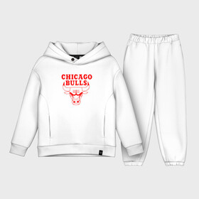 Детский костюм хлопок Oversize с принтом Chicago Bulls. в Кировске,  |  | 23 | air jordan | bulls | chicago bulls | jordan | michael jordan | nba | paris saint germain | psg | red | sport | быки | джордан | майкл джордан | псж | спорт | чикаго буллс