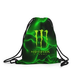 Рюкзак-мешок 3D с принтом MONSTER ENERGY в Кировске, 100% полиэстер | плотность ткани — 200 г/м2, размер — 35 х 45 см; лямки — толстые шнурки, застежка на шнуровке, без карманов и подкладки | energy | honda | mercedes | monster energy | porsche | racing | sport | toyota | автомобил | автомобильные | марка | машины | митсубиси | монстр | монстр энерджи | порше | спорт | тесла | тойота | хонда