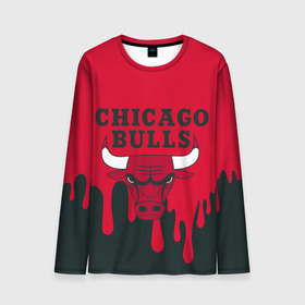 Мужской лонгслив 3D с принтом Chicago Bulls. в Кировске, 100% полиэстер | длинные рукава, круглый вырез горловины, полуприлегающий силуэт | 23 | air jordan | bulls | chicago bulls | jordan | michael jordan | nba | paris saint germain | psg | red | sport | быки | джордан | майкл джордан | псж | спорт | чикаго буллс