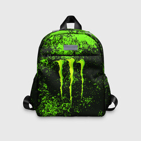 Детский рюкзак 3D с принтом MONSTER ENERGY в Кировске, 100% полиэстер | лямки с регулируемой длиной, сверху петелька, чтобы рюкзак можно было повесить на вешалку. Основное отделение закрывается на молнию, как и внешний карман. Внутри дополнительный карман. По бокам два дополнительных кармашка | Тематика изображения на принте: black monster | bmx | claw | cybersport | energy | monster | monster energy | moto | motocross | race | sport | киберспорт | когти | монстер энерджи | монстр | мото | мотокросс | ралли | скейтбординг | спорт | энергия