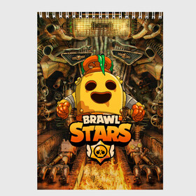 Скетчбук с принтом Brawl Stars Robot Spike в Кировске, 100% бумага
 | 48 листов, плотность листов — 100 г/м2, плотность картонной обложки — 250 г/м2. Листы скреплены сверху удобной пружинной спиралью | Тематика изображения на принте: brawl stars | brawl stars spike robot | spike | spike robot | бравл кактус | бравл спайк | бравл старс | кактус | робоспайк | спайк | спайк бравл старс