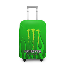 Чехол для чемодана 3D с принтом MONSTER ENERGY в Кировске, 86% полиэфир, 14% спандекс | двустороннее нанесение принта, прорези для ручек и колес | energy | honda | mercedes | monster energy | porsche | racing | sport | toyota | автомобил | автомобильные | марка | машины | митсубиси | монстр | монстр энерджи | порше | спорт | тесла | тойота | хонда