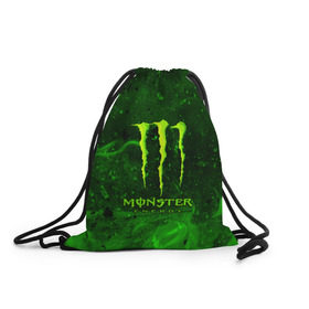 Рюкзак-мешок 3D с принтом MONSTER ENERGY в Кировске, 100% полиэстер | плотность ткани — 200 г/м2, размер — 35 х 45 см; лямки — толстые шнурки, застежка на шнуровке, без карманов и подкладки | energy | honda | mercedes | monster energy | porsche | racing | sport | toyota | автомобил | автомобильные | марка | машины | митсубиси | монстр | монстр энерджи | порше | спорт | тесла | тойота | хонда