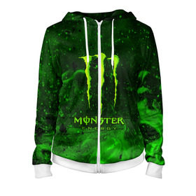 Женская толстовка 3D на молнии с принтом MONSTER ENERGY в Кировске, 100% полиэстер | длина до линии бедра, манжеты и пояс оформлены мягкой тканевой резинкой, двухслойный капюшон со шнурком для регулировки, спереди молния, по бокам два кармана | energy | honda | mercedes | monster energy | porsche | racing | sport | toyota | автомобил | автомобильные | марка | машины | митсубиси | монстр | монстр энерджи | порше | спорт | тесла | тойота | хонда