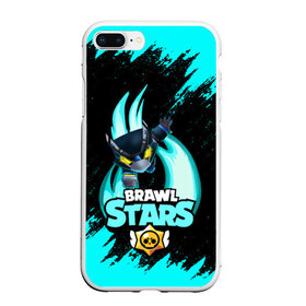 Чехол для iPhone 7Plus/8 Plus матовый с принтом Brawl stars mecha crow в Кировске, Силикон | Область печати: задняя сторона чехла, без боковых панелей | bibi | brawl stars | coach mike | leon | leon shark | mecha crow | mr.p | sally leon | sandy | sprout | unicorn | virus 8 bit | биби | бравл старс | вирус 8 бит | леон | оборотень | спроут | сэли леон