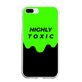 Чехол для iPhone 7Plus/8 Plus матовый с принтом HIGHLY toxic 0 2 в Кировске, Силикон | Область печати: задняя сторона чехла, без боковых панелей | Тематика изображения на принте: green | neon | street style | style | toxic